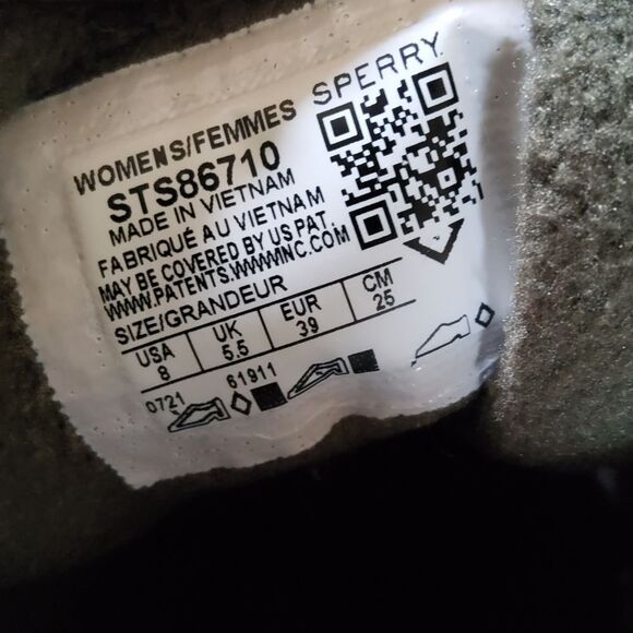 Sperry Saltwater Quilted Water Resistant Duck Boots Snow Rain Women's Size 8 New - Picture 8 of 14